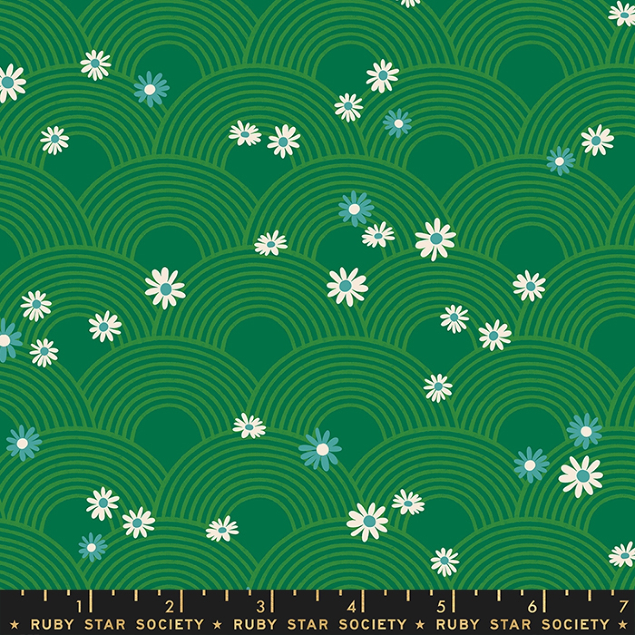 Patchwork Baumwolle - Ruby Star Society - Melody Miller - Rise and Shine - Meadow Florals Geometric